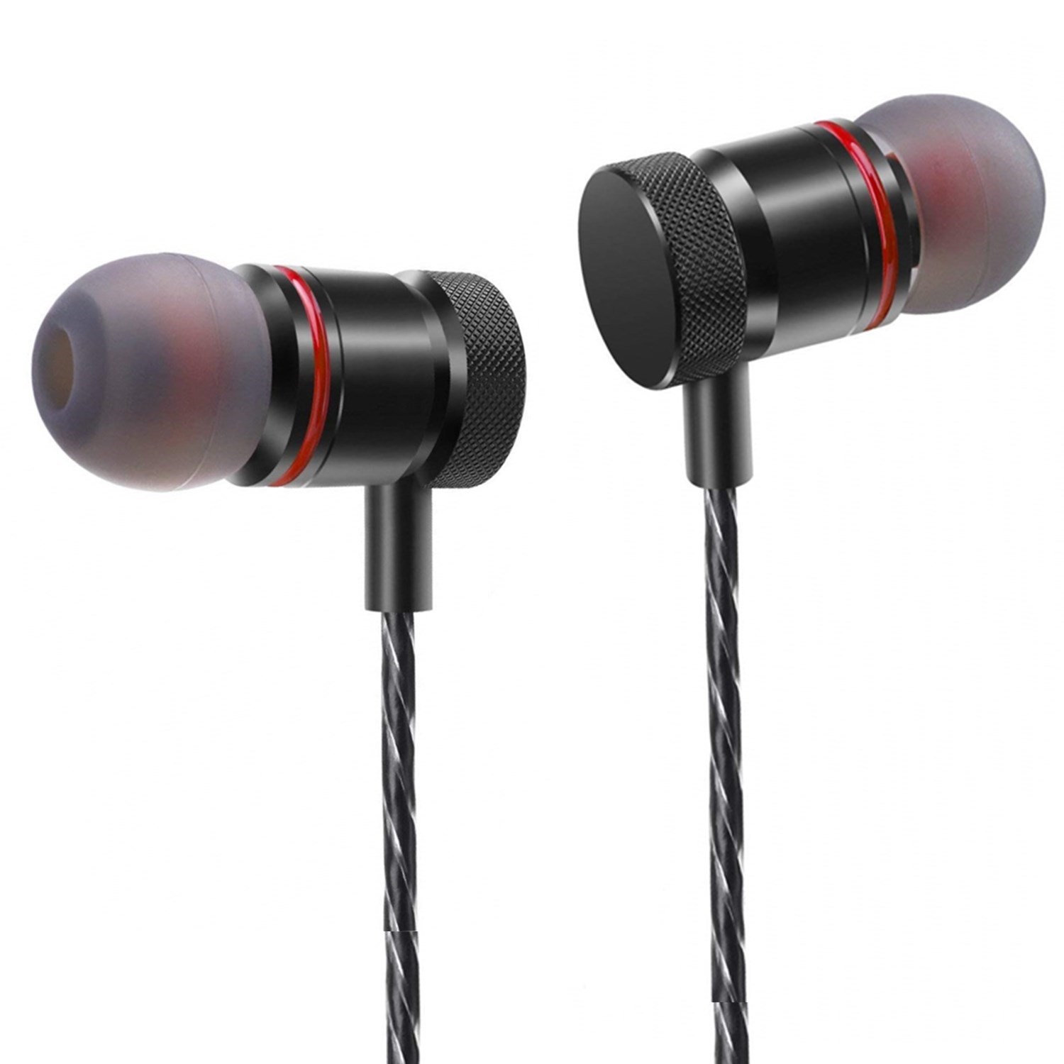 AUXCOO WE01 Magnetic Metal Housing In-ear Earphones with Microphone
