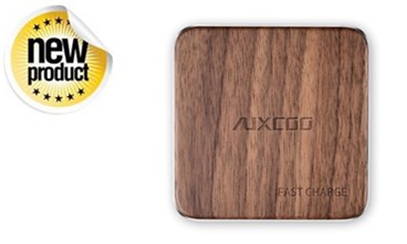 New Launch: AUXCOO Q100 Walnut Wood Wireless Charger